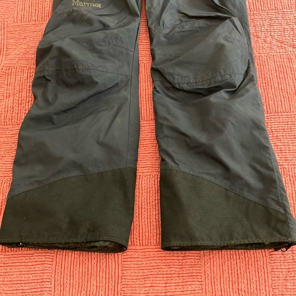 Marmot men’s small ski / snowboard pants Black Mesh-Lined w/ removable knee pads - Picture 9 of 16
